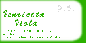 henrietta viola business card